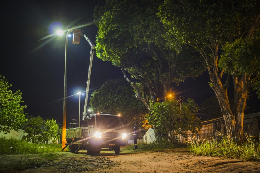 Praças também foram beneficiadas com as manutenções. Foto: Matheus Alves