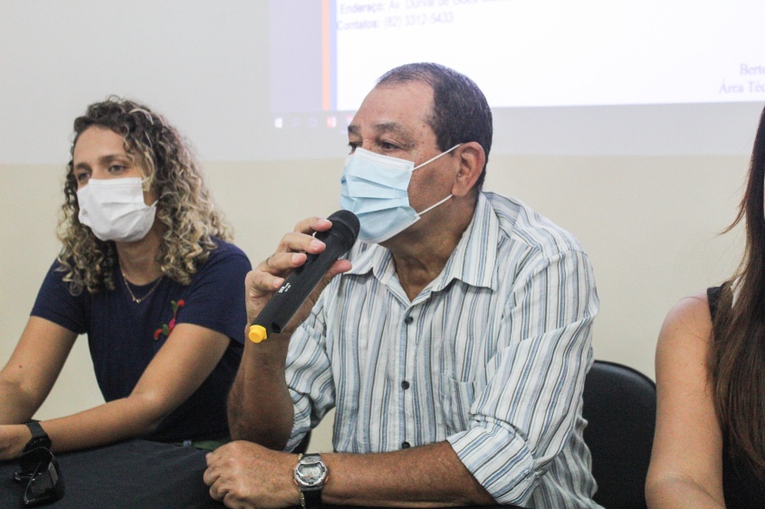 Berto Gonçao, coordenador do Nasf de Maceió. Foto: Rodrigo Carlos/ Ascom SMS