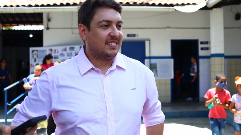 Secretário de Educação de Maceió, José Neto, prestigiou o evento. Foto: Daniel Marinho/Ascom Semed