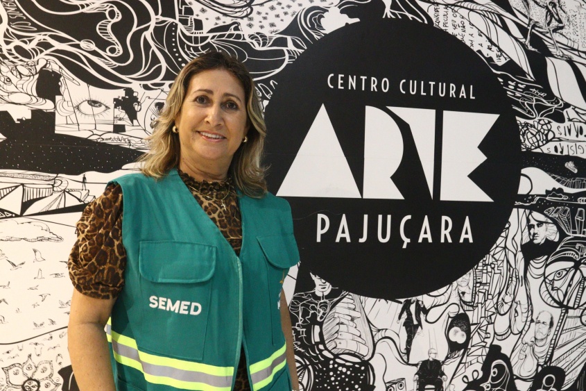 Técnica de educação ambiental da Semed, Soraya Moura. Foto: Jamerson Soares (estagiário)/Ascom Semed