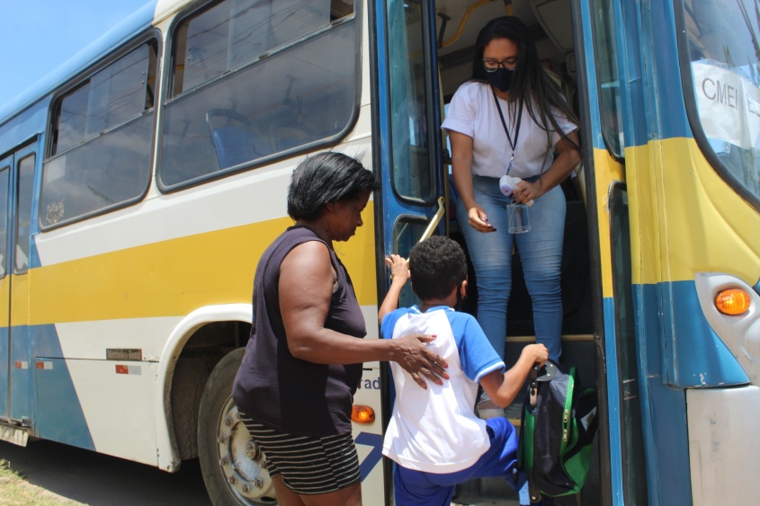 Transporte vai garantir mobilidade segura para os estudantes da rede municipal. Foto: Luan Oliveira/Ascom Semed