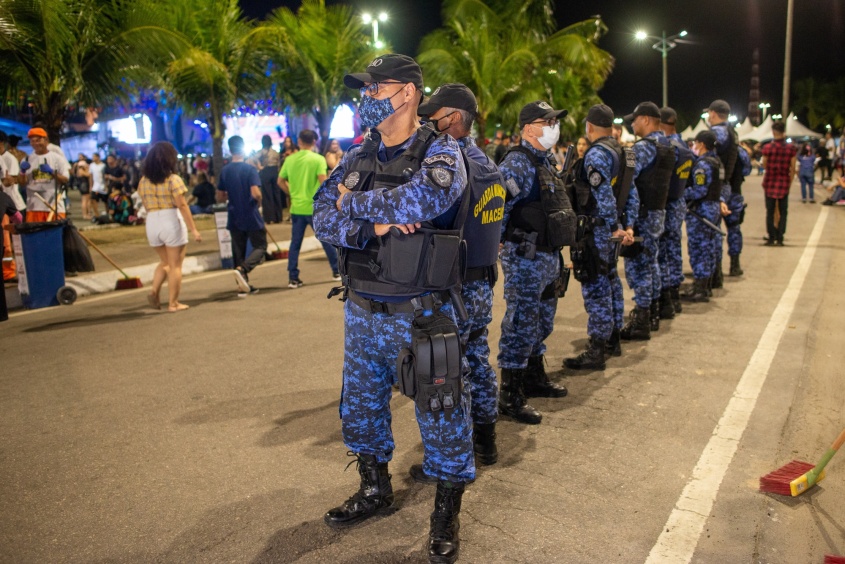 Em todos os dias de evento, com 110 agentes de segurança presentes para garantir o bem-estar e a proteção de todos. Foto: Secom Maceió