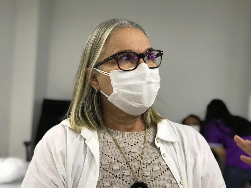 Gerente de Saúde Bucal, Ducy Farias, diz que pesquisa é importante para o país. Foto: Ascom SMS