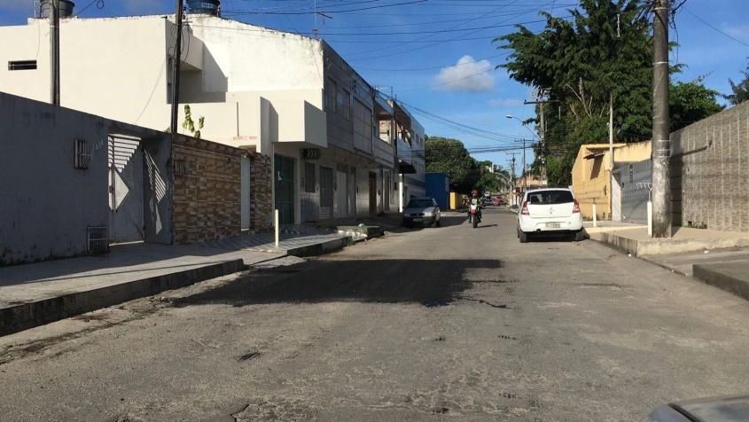 Rua Joana da Silva Lima, no Tabuleiro do Martins. Foto: Ascom Seminfra
