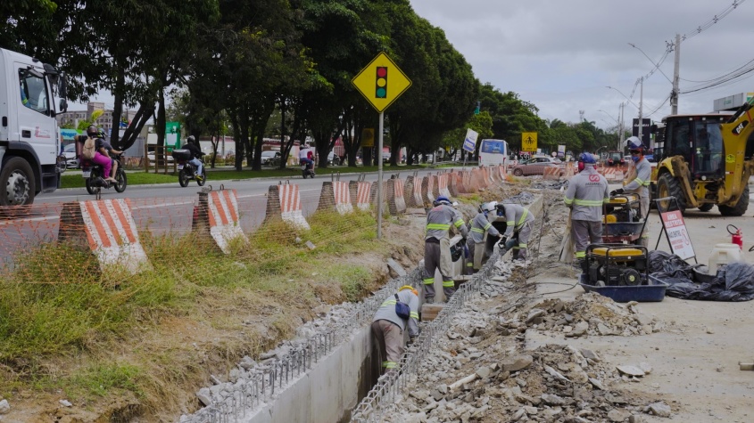 Ampliação da Durval de Góes Monteiro. Foto: Ascom Seminfra