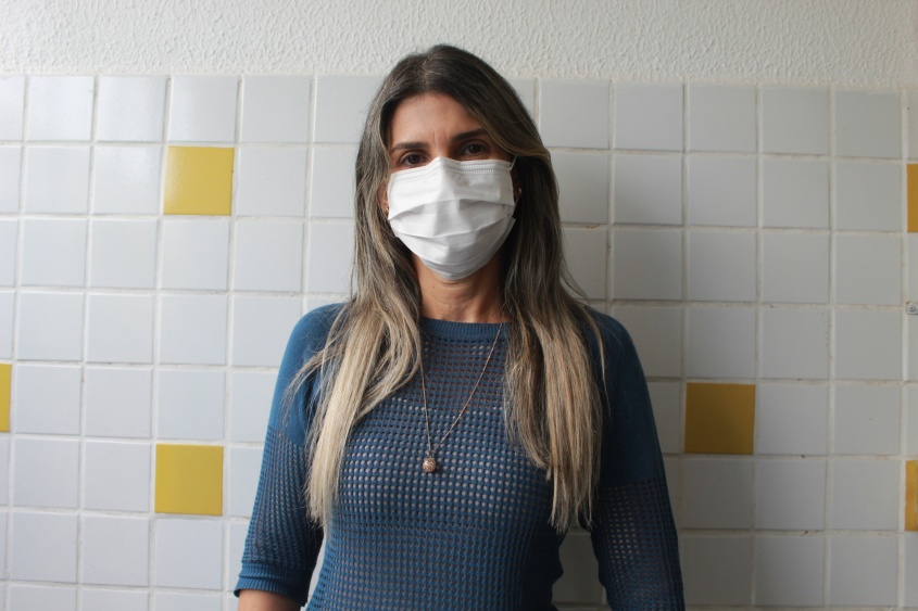 Diretora da escola Maria José Carrascosa, Mariluce Melo. Foto: Jamerson Soares/Ascom Semed