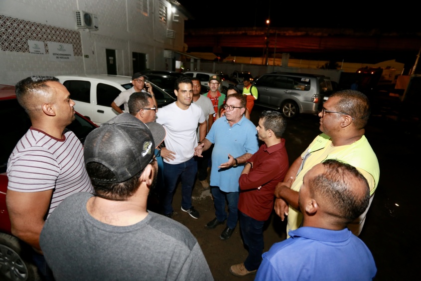 Prefeito Galba Netto, acompanhado da equipe da Sudes e do superintendente, Ronaldo Medeiros. Foto: Jônatas Medeiros