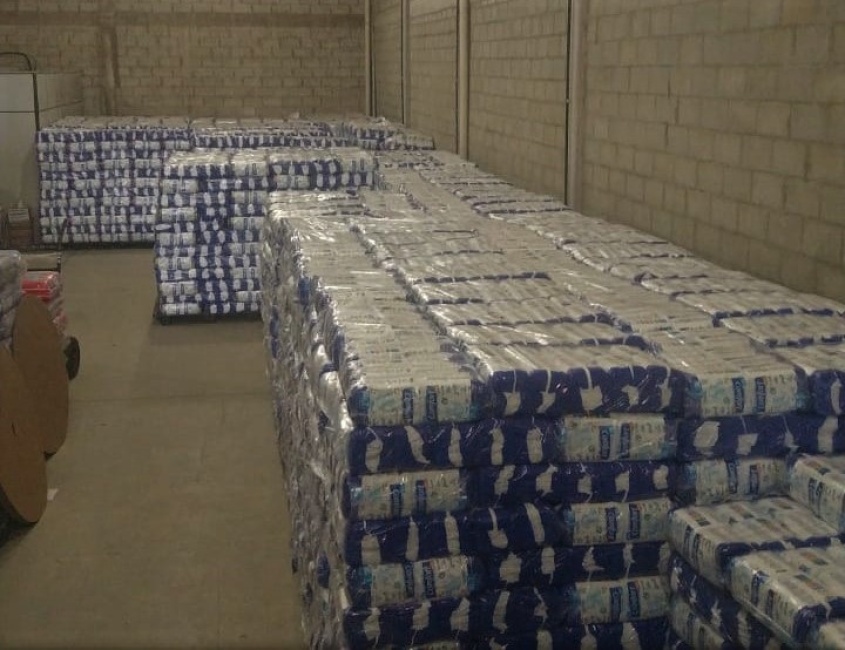 Estoques de fraldas estão abastecidos. Foto: Divulgação Farmac