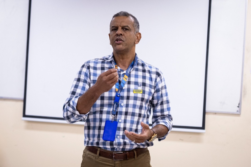 Coordenador do Acessuas Trabalho em Maceió, Pedro Jorge. Foto: Alisson Frazão/ Secom Maceió
