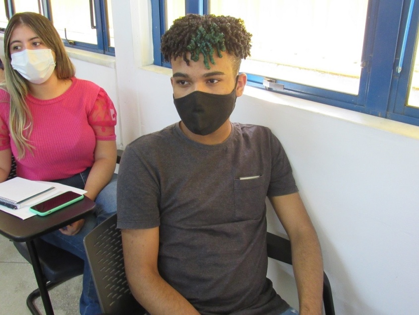 Adiel Alves participa de curso de nivelamento. Foto: Ascom Semas