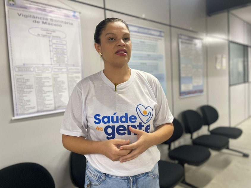 Coordenadora Djelba Bertoldo ressaltou segurança no repasse de informações. Foto: Ascom SMS