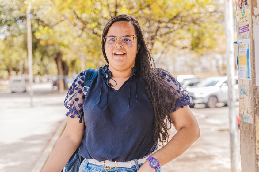 Estudante Ester Maria. Foto: Ascom DMTT