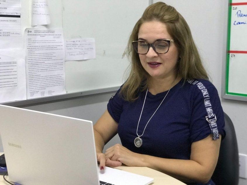 Fisioterapeuta Edjane De Biase. Foto: Ascom SMS