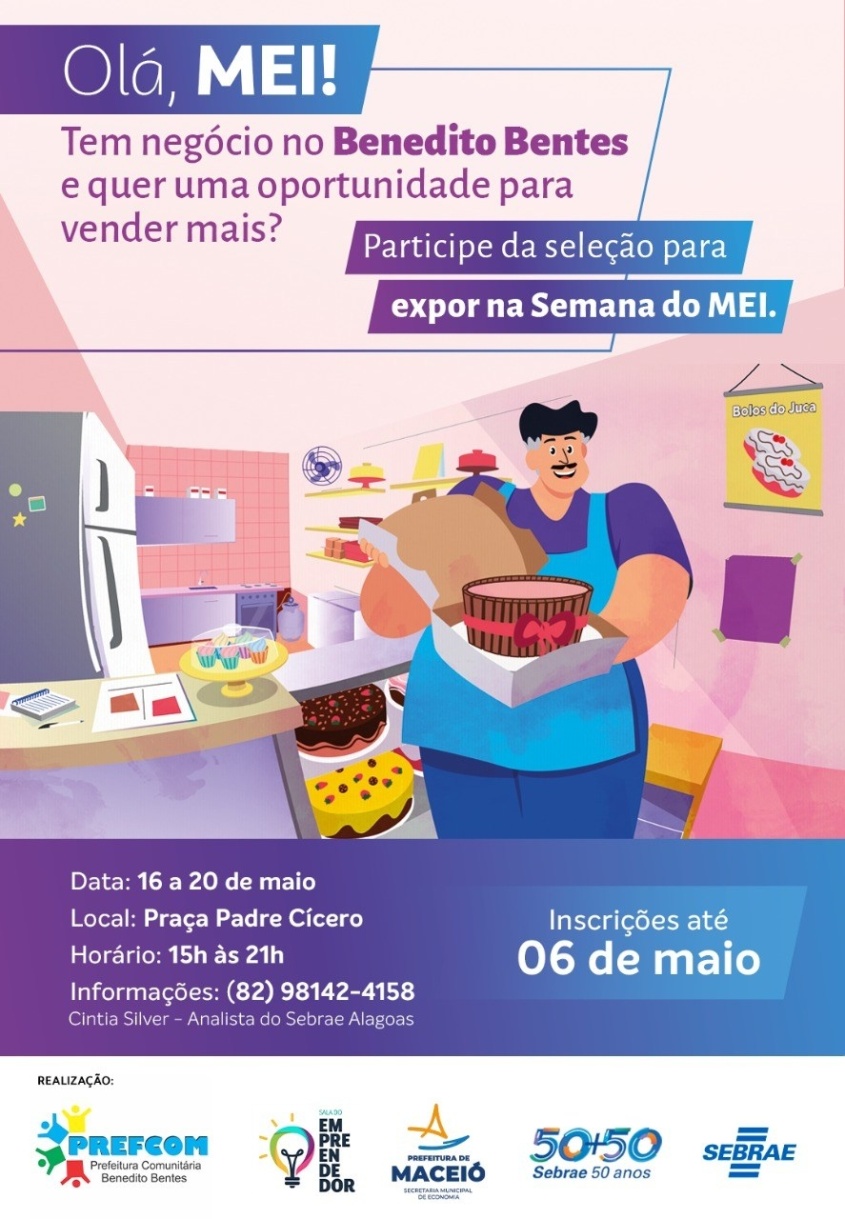 Iniciativa faz parte da Semana do MEI, realizada pela Prefeitura de Maceió e Sebrae Alagoas, por meio das Salas do Empreendedor