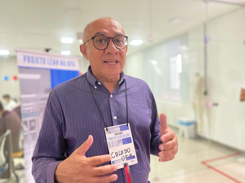 Coordenador do Projeto Lean na UPA, Robson Calado (Foto: Polyanna Monteiro Ascom SMS)