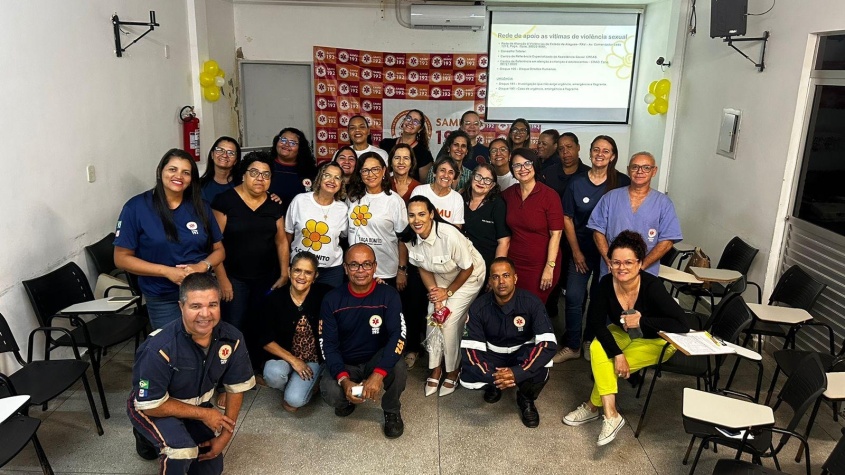 Creas capacitou profissionais do SAMU sobre a temática. Foto: Cortesia