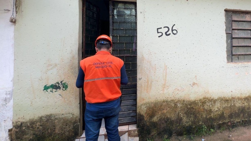 Acumulado de chuvas chega a 90 mm. Foto: Ascom Defesa Civil Maceió