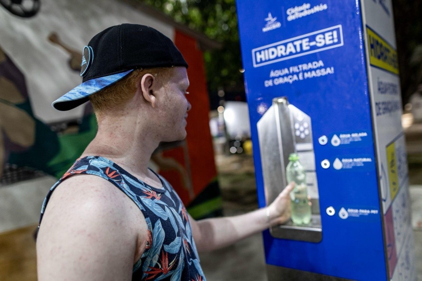 Parque possui bebedouro gelado. Foto: Secom Maceió