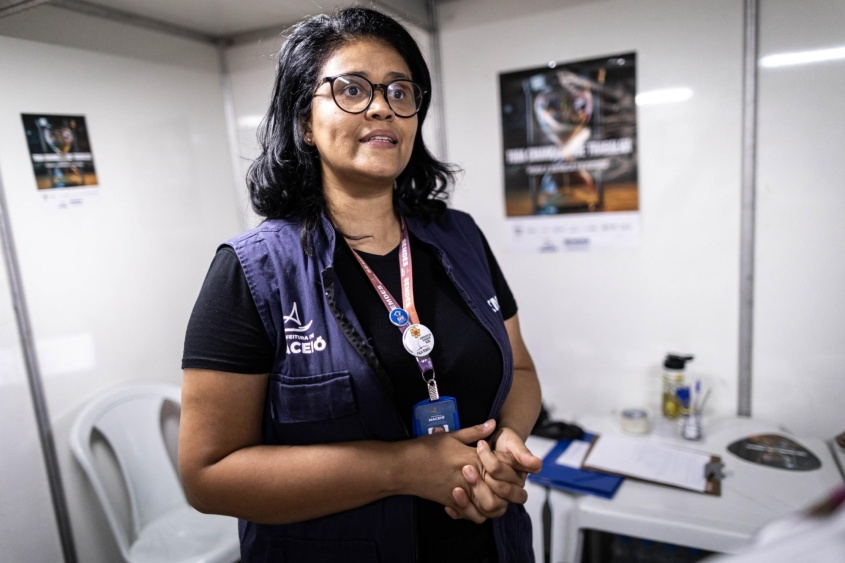 Subsecretária de Assistência Social, Gal Souza. Foto: Alisson Frazão/ Secom Maceió