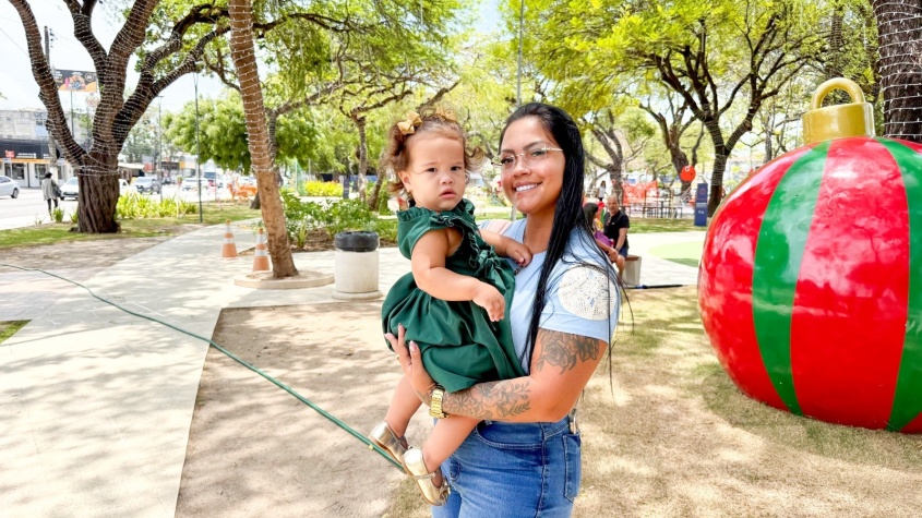A segurança para que toda a família possa frenquentar o local é um dos pontos destacados pelos frequentadores do parque.Foto: Ascom Seminfra