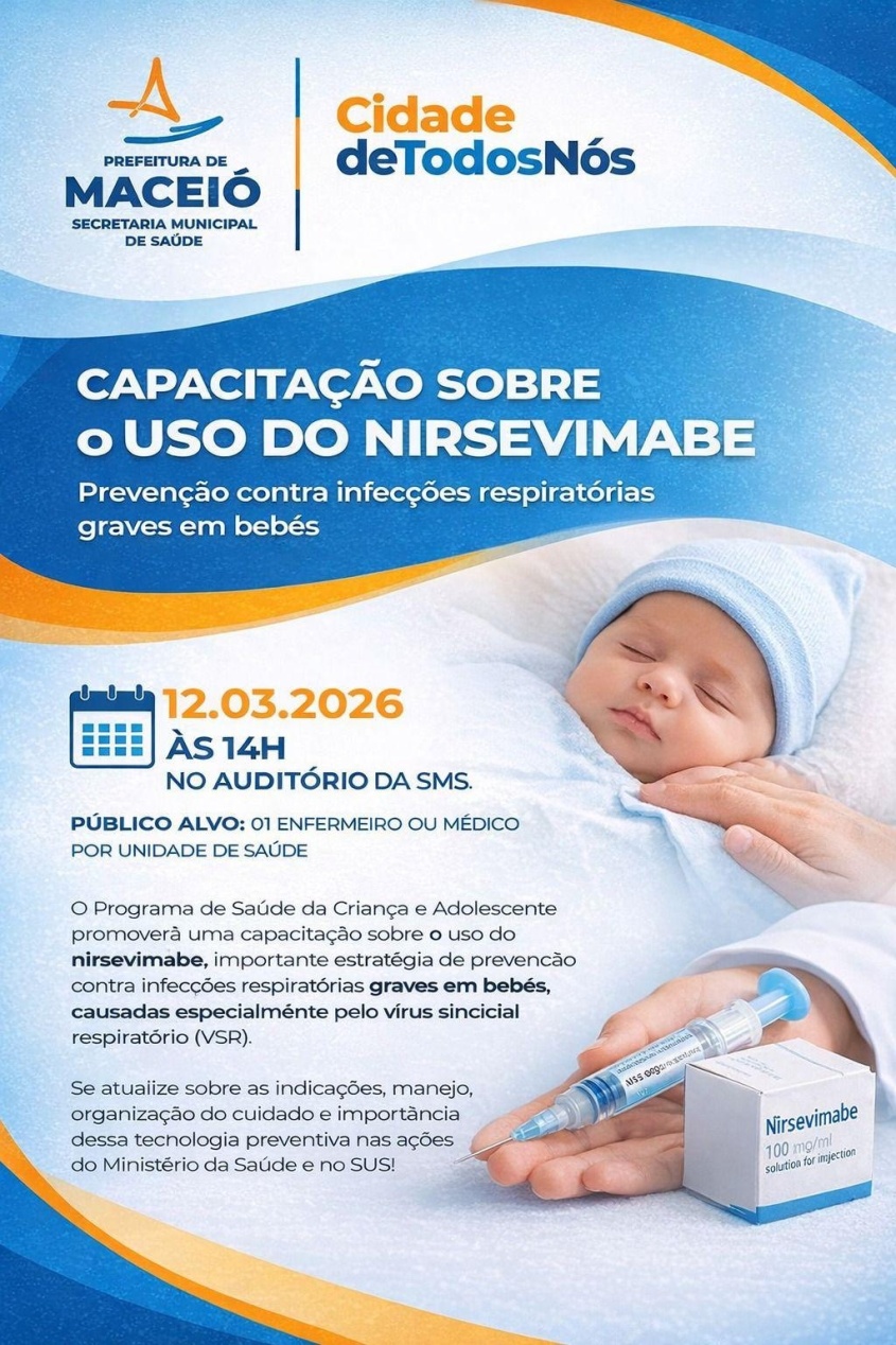 Treinamento é direcionado aos médicos e enfermeiros das Unidades de Saúde de Maceió.