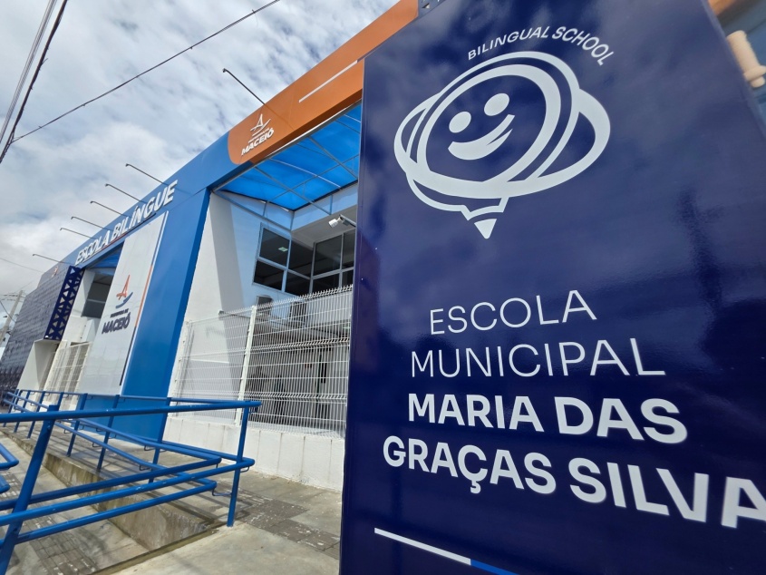 Bairro abriga primeira escola bilíngue de  Maceió. Foto: Secom Maceió