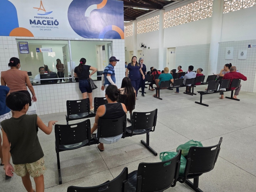A UBS João Macário atende 100 pessoas por dia. Foto: Beto Macário/Secom Maceió