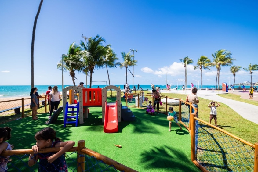 Área ganha espaço para piquenique. Foto: Victor Vercant/ Secom Maceió