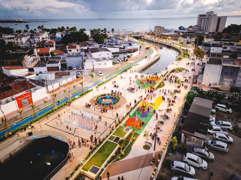 Renasce Salgadinho promoveu profundas mudanças ambientais e urbanísticas em toda a bacia do riacho. Foto: Secom Maceió