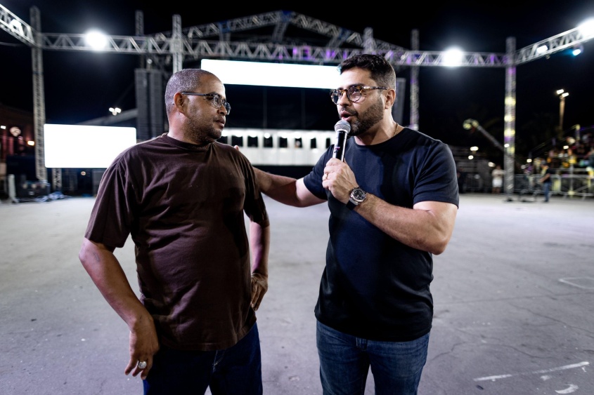 Presidente da FMAC, Myriel Neto, ressaltou a importância do festival ao lado do presidente da Liga de Bumba Meu Boi. Foto: Alisson Frazão/Secom Maceió Presidente da FMAC, Myriel Neto, ressaltou a importância do festival ao lado do presidente da Liga de Bumba Meu Boi. Foto: Alisson Frazão/Secom Maceió