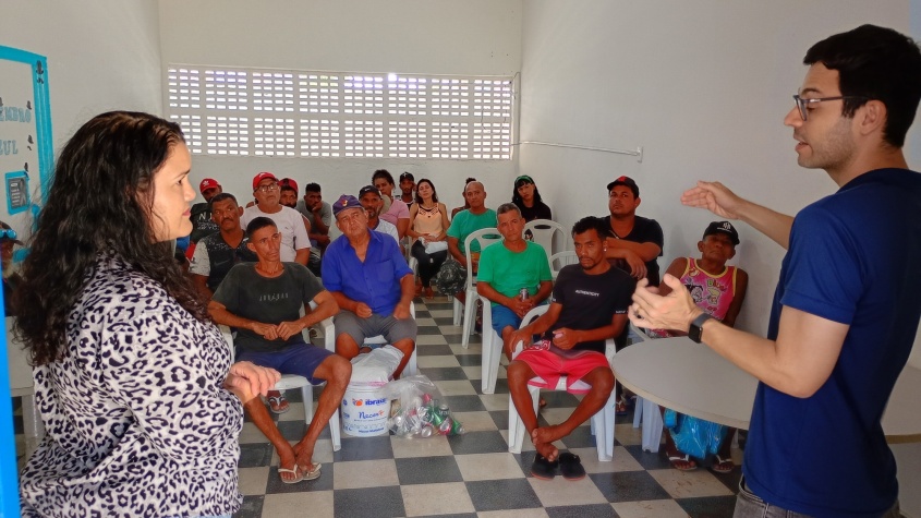 Roda de conversa abordou saúde do homem. Foto: Ascom Semdes