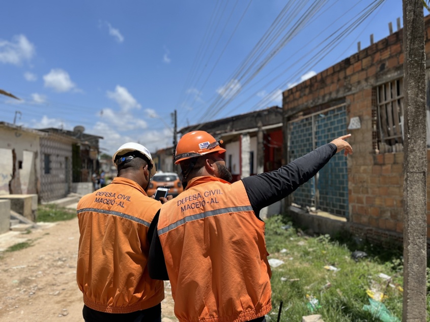 População pode acionar Defesa Civil para vistorias pelo 199. Foto: Ascom Defesa Civil Maceió