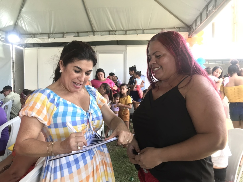 Patrícia Berezza quer se matricular na Ejai e continuar os estudos. Foto: Ascom Segov