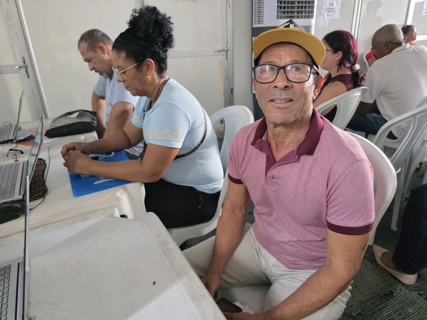 José Edinaldo, 63 anos, quer garantir a oportunidade de voltar ao mercado de trabalho. Foto: Beto Macário/ Secom Maceió
