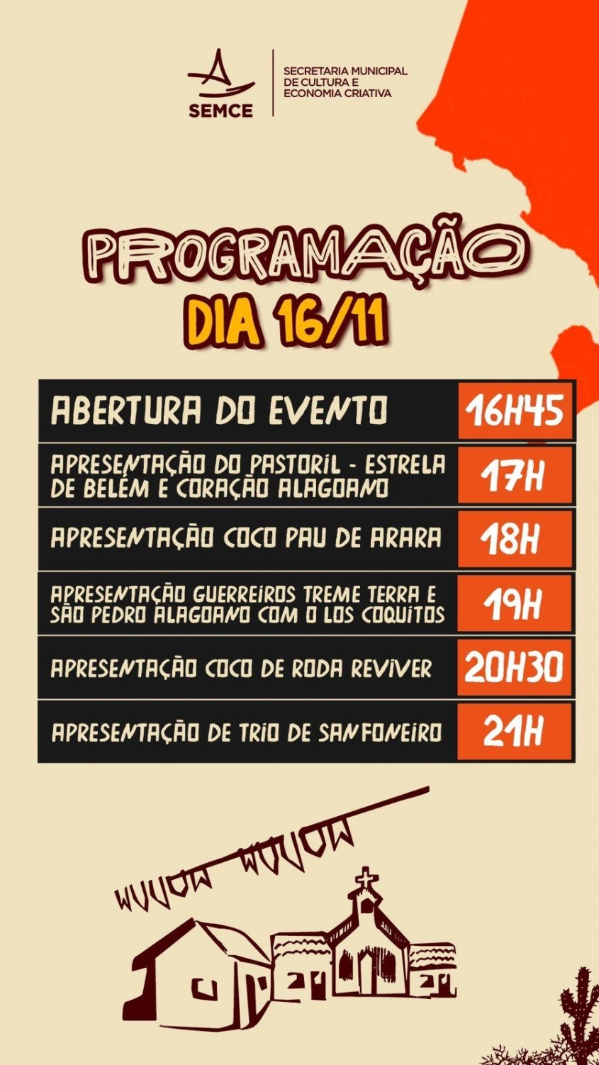 Programação do 2º dia de evento. Foto: Ascom Semce