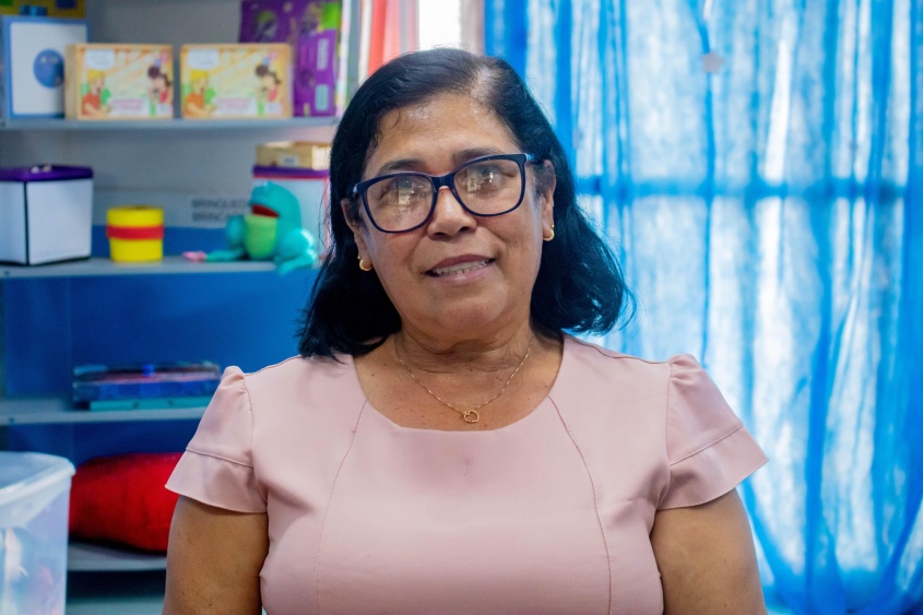 Vera Lúcia é diretora da creche municipal Martha Célia. Foto: Hilderlan Oliveira/Ascom Semed
