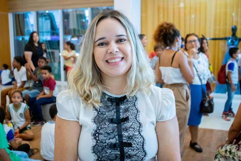 Rosa Mística, professora do 4° ano, reforçou a importância da atividade. Foto: Ascom Semed