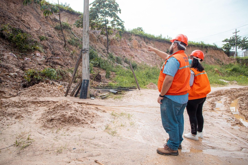 Defesa Civil monitora áreas de risco e realiza ações para mitigar acidentes. Foto: Célio Júnior/Secom Maceió