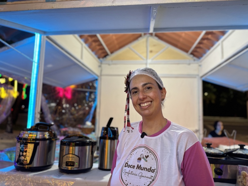 Michelle Zallio, comerciante de biscoitos amanteigados caseiros e doces gourmet. Foto: Bia Rodrigues