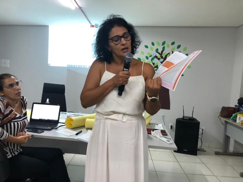 Coordenadora estadual do Método Canguru, Sirmani Frazão. Foto: Coordenação de Atenção Primária