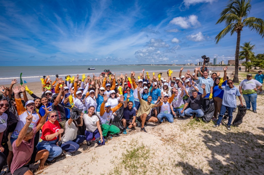 Ação de conscientização mundial Clean Up Day com o apoio da Alurb. Foto: Itawi Albuquerque/ Secom Maceió
