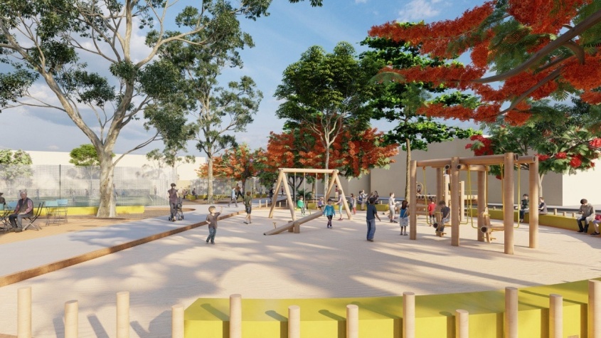 Projeto Praça da UPA Santa Lúcia.
