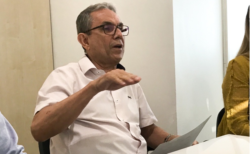 Secretário Pedro Vieira durante reunião no TRE/AL. Foto: Ascom Sedet