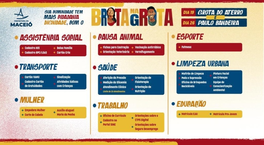 Programação do Brota na Grota