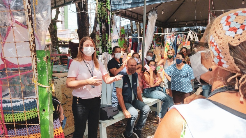 Reunião contou com a presença de arquitetos urbanistas da Sedet. Foto: Ascom Sedet