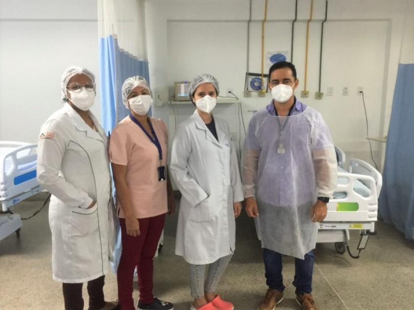 Equipe do SAD hospitalar. Foto: Ascom SMS