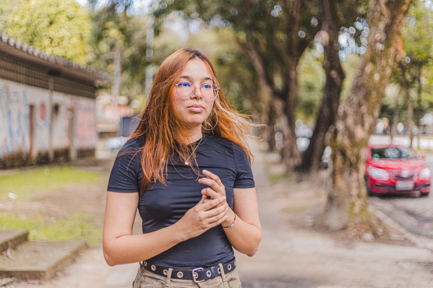 Estudante Saline Moraes. Foto: Ascom DMTT