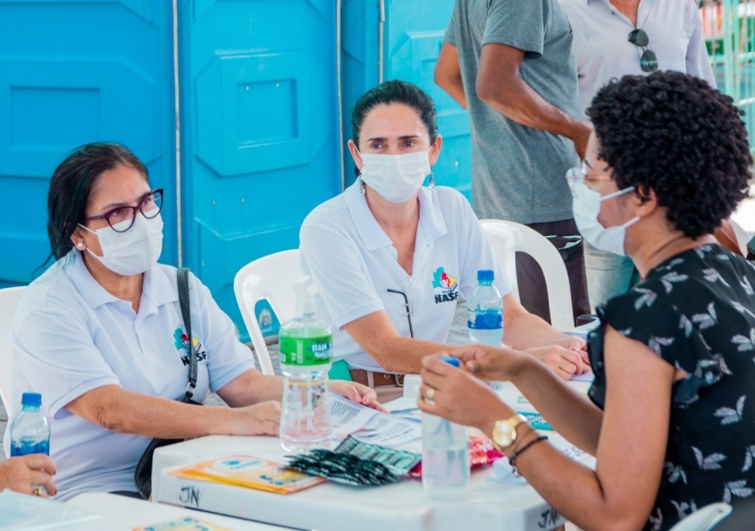 Nasf faz atendimento com nutricionista, assistente social e psicólogo. Foto: Bruno Wesley