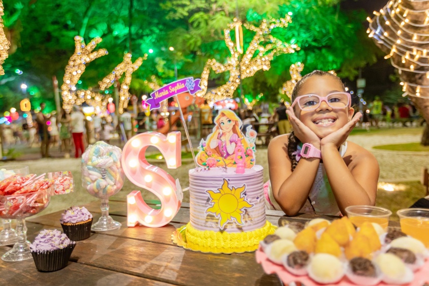 Sofia celebra aniversário de 8 anos no Parque do Centenário. Foto: Itawi Albuquerque/ Secom Maceió