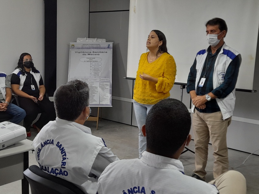 Secretária-adjunta de Gestão dá as boas-vindas aos participantes do encontro. Foto: Ascom SMS